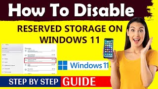 How to Disable Reserved Storage on Windows 11  Enable Reserved Storage on Windows 11 [upl. by Dahsar]