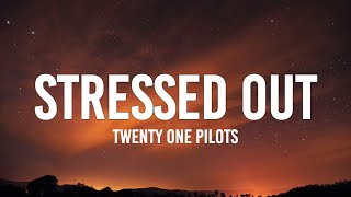 Twenty One Pilots  Stressed Out sped up Lyrics quotMy names Blurryface and I care what you thinkquot [upl. by Idolem]