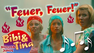 Bibi amp Tina  FEUER FEUER official Musikvideo in voller Länge aus Kinofilm 3 MÄDCHEN GEGEN JUNGS [upl. by Airdua]