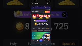 Zencoin Daily Combo Card 22 November  Zen coin Combo Today zencoin dailycombo airdrop mining [upl. by Leeban]