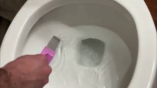 How to Get Rid of Those Stubborn Toilet Bowl Stains Pumice Stone Review [upl. by Godding]