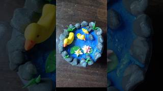 DIY clay ideas ll clay duck clay claycraft sorts sortsfeed [upl. by Farver]