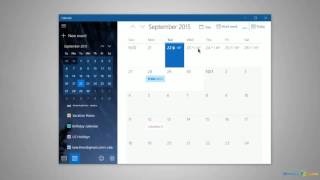 Using the Calendar in Windows 10 [upl. by Ide]