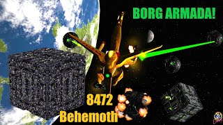 Species 8472 Behemoth VS Borg ARMADA  Star Trek Starship Battles [upl. by Inessa]