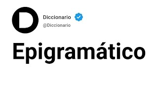 Epigramático Significado En Español [upl. by Nuahsar]