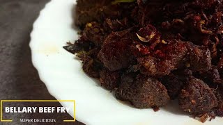 BELLARY BEEF FRY RECIPE  Beef Special FRY  Beef Dry Fry  HOT amp SPICY BEEF FRY [upl. by Blondie]