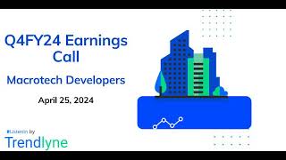 Macrotech Developers Earnings Call for Q4FY24 [upl. by Lemhar701]