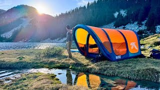 A Kickstarter Project We Love AirNest RapidInflatable Shelter With BuiltIn Mattress [upl. by Sinylg]