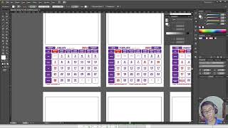 Template Kalender 2024 CDR AI PSD PDF JPG [upl. by Yeruoc]