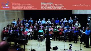 Ocho Kandelikas Chanukah song wlyrics in Ladino amp English Peace of Heart Choir Live HD [upl. by Akeemaj]