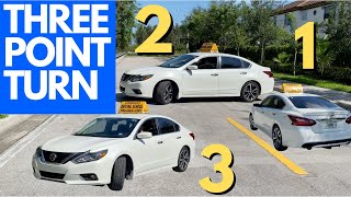 THREE POINT TURN EXPLAINED FOR BEGINNERS [upl. by Marni735]