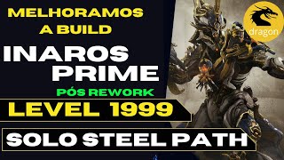 Warframe Inaros Prime Tank steel path build gameplay contra level 1999 [upl. by Eiduj757]