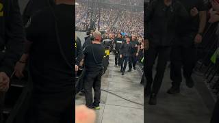 Lars entrance at Ford Field in Detroit for the metallica M72 Tour 111223 [upl. by Ynaffet]