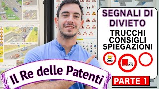 SEGNALI DI DIVIETO PT1  IL RE DELLE PATENTI  PATENTE B  ESAME DI TEORIA [upl. by Haimarej]