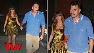 Taylor Swift and Travis Kelce Share Romantic Dinner in NYC  TMZ TV [upl. by Finegan]