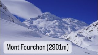 Ski randonnée Mont Fourchon depuis Bourg St Bernard SuisseItalie 02042023 [upl. by Anirpas]