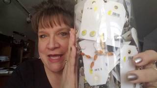 Opening a Thrift Store Jewelry Jar Earrings 3072019 [upl. by Fitz]