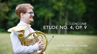 G Concone Etude No 4 50 Lessons Op 9 [upl. by Naitsirhc]