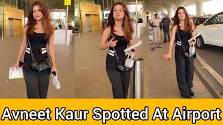 Avneet Kaur Spotted At Airport [upl. by Aitel]