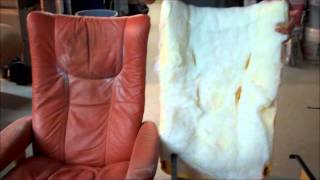 Horholyuk Somerset Stressless SemiAniline Recliner amp Ottoman Full Color Restoration [upl. by Aimee]