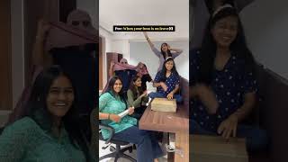 Boss is never on leave😂  Four Pillars Media Agency  Surat  Office Reels  Fun Reels  Surat [upl. by Ahsinehs982]