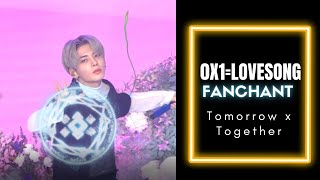 Tomorrow x Together quot0X1LOVESONGquot Fanchant  for TXT Tour [upl. by Inail323]