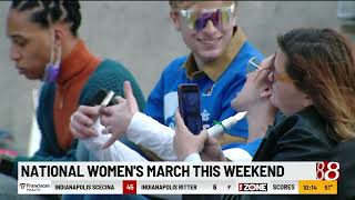 Preview on Monument Circle of National Women s March [upl. by Adnawahs696]