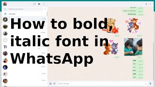 How to format your WhatsApp messages [upl. by Pauwles803]