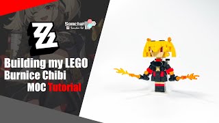 LEGO Zenless Zone Zero Burnice Chibi MOC Tutorial  Somchai Ud [upl. by Eiramassenav]