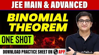 BINOMIAL THEOREM in 1 Shot  All Concepts Tricks amp PYQs Covered  JEE Main amp Advanced [upl. by Gambell]