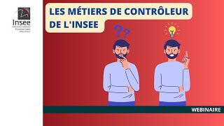 Découvrez les métiers de contrôleur de lInsee [upl. by Abdella]