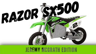 Razor Electric Dirt Bike 2020 SX500 dirt Rocket McGrath [upl. by Manheim]