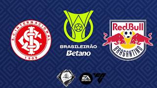 Internacional x Bragantino  35 rodada Brasileirão 2024  EA FC [upl. by Eissirc]