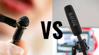 Lavalier VS Shotgun Boom Microphone  Best Audio For Video 2019 [upl. by Shayla]