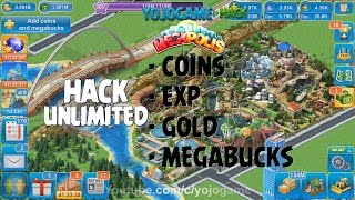 Megapolis  Hack Unlimited  EXP Coins Gold Megabucks [upl. by Ardeha]