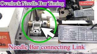 How to setting all Overlock Timing Between Needle to Needle plate  SiRUBASewingMachine [upl. by Amato]