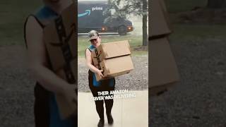 This Amazon delivery driver deserves a raise 👏 [upl. by Hcardahs]