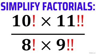 Simplify These Factorials  Fast amp Easy Tutorial [upl. by Stultz462]