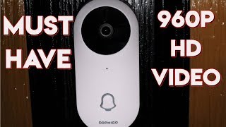 DophiGo Smart Video Doorbell 960P HD Demonstration amp Review [upl. by Bidget666]