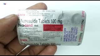 Nodard Tablet  Nimesulide 100 mg Tablet  Nodard Tablet Uses Side effects Dosage Review Hindi [upl. by Lillith743]