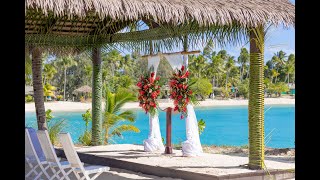 The Wedding Island at Plantation Island Resort  Bula Bride [upl. by Beora]