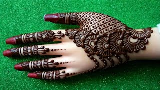 Simple stylish backhand mehndi design  mehndi designs [upl. by Aicirtal]