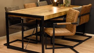 HUUSnl  Eettafel Britt amp Nine Stoelen  Combideal [upl. by Lairbag]