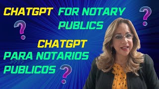 ChatGPT Notario Publico al notarizar documentos 2023 ChatGPT Notary Public when notarizing in 2023 [upl. by Amaras]