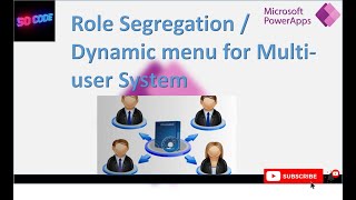 Dynamic menu for Multiuser System in Powerapps [upl. by Perot]