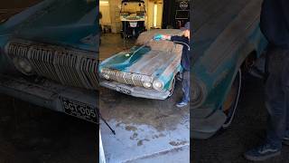 Barn Find Car First Wash in 45 YEARS 🚘💕 BarnFind DetailDane Detailing Dodge440 Satisfying [upl. by Kerr]