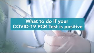 What to do if your COVID19 PCR test is positive [upl. by Whitcomb]