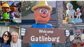 A Walk Through Gatlinburg Tennessee Downtown Fall Decor amp Winterfest Decor  Sights amp Sounds 🍁☃️🎄 [upl. by Nollek]