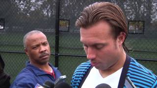 2013 MLS Cup Playoffs Training Jewsbury amp Harrington preview Seattle [upl. by Frangos]