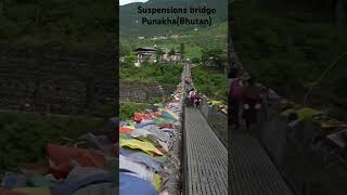 punakha bhutan suspensionbridge punakhasuspensionbridge travel [upl. by Juakn]